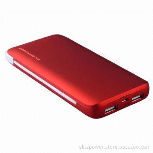Emergency Mobile Phone Charger with 5,000mAh Dual USB Output, Power Pack for iPad/iPhone 5/Samsung